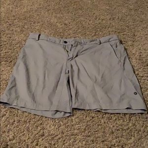 Men’s Grey Lululemon shorts 34 waist